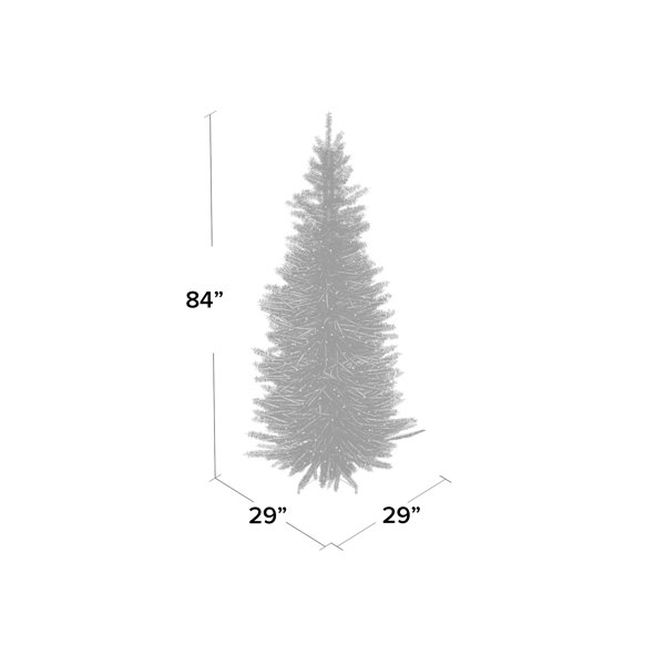 Mercury Row® Kingswood Fir 7' Green Artificial Christmas Tree with 300